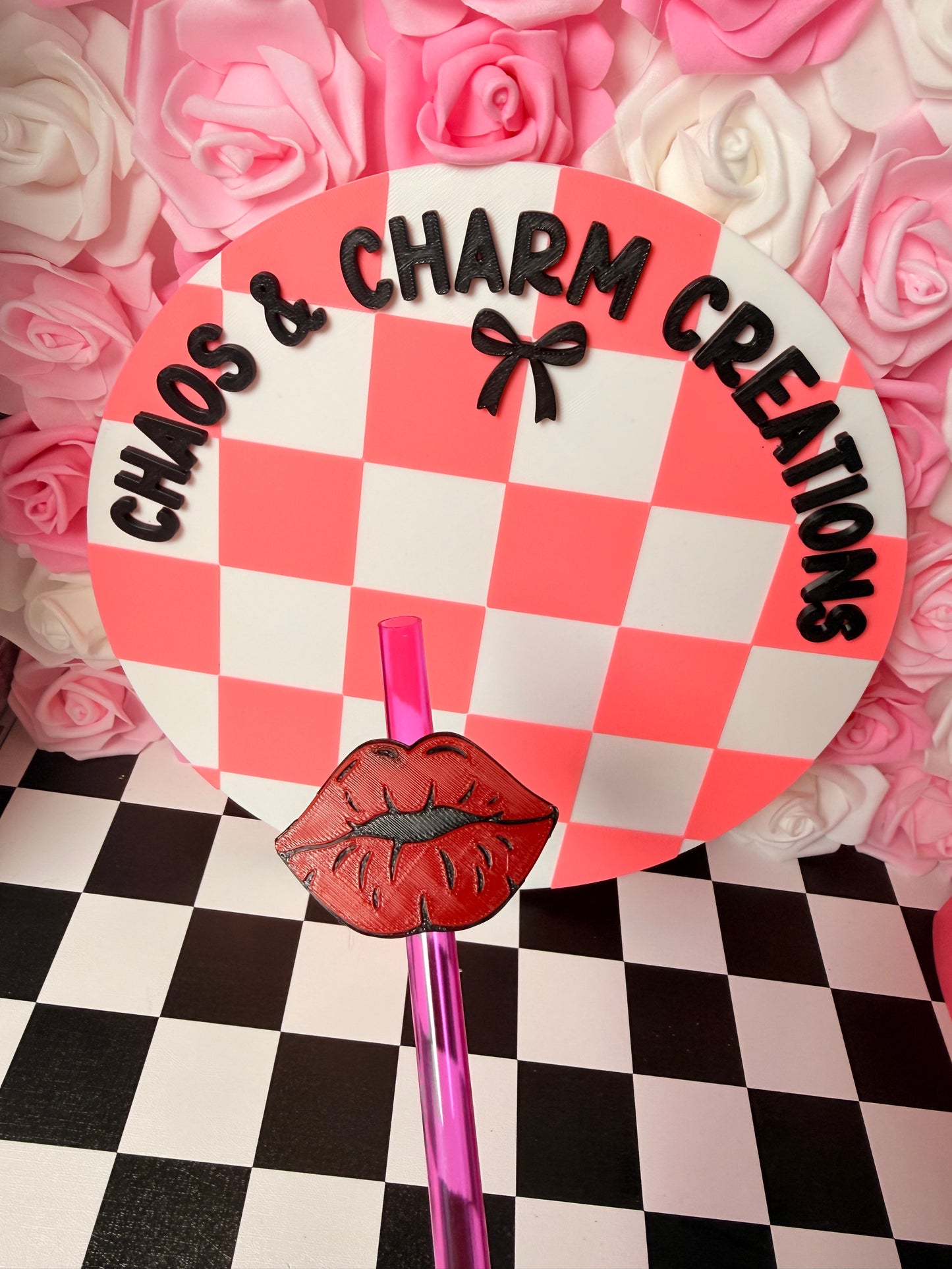 Lips Straw Topper