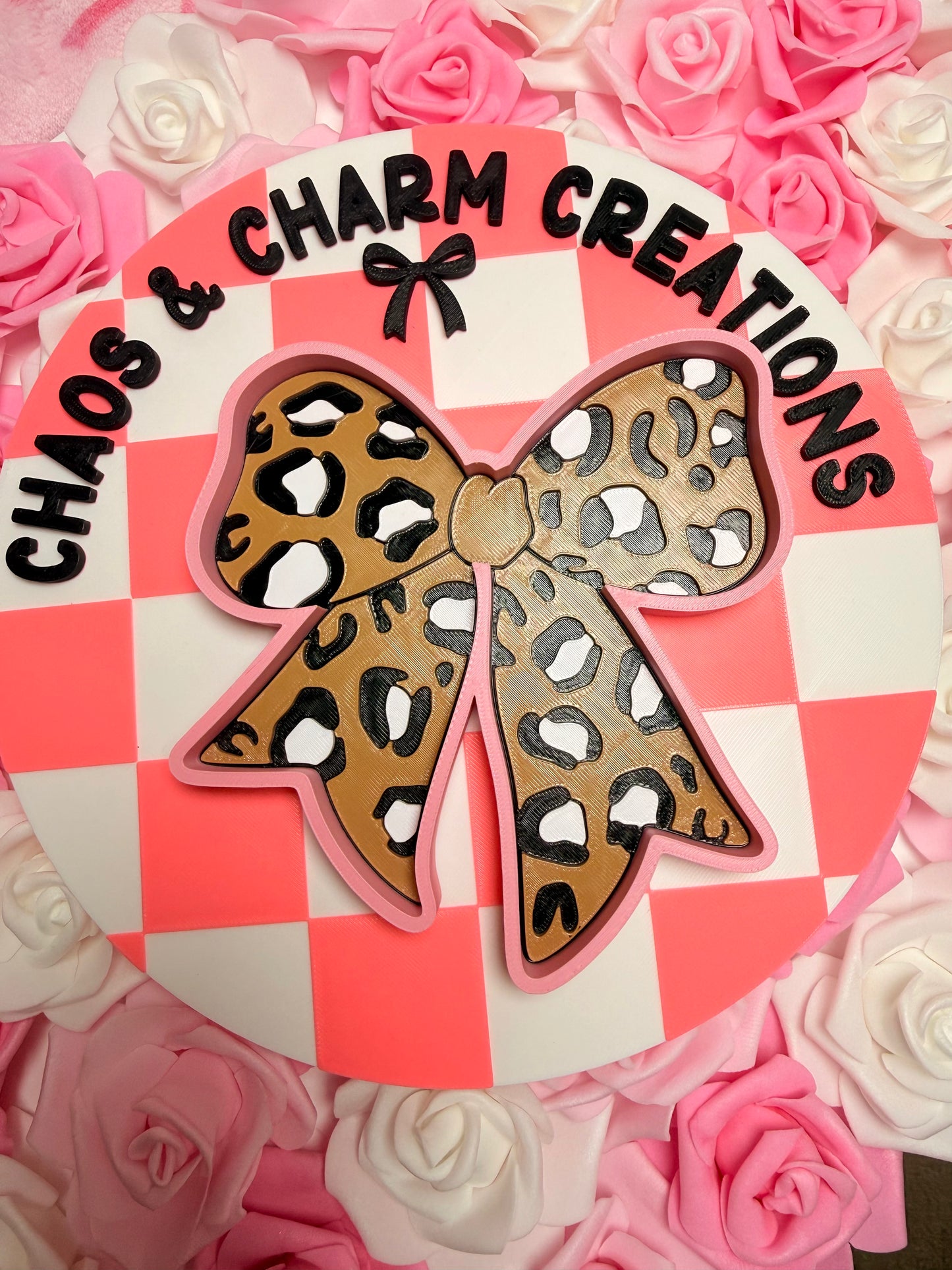 Bow Leopard Mini Tray
