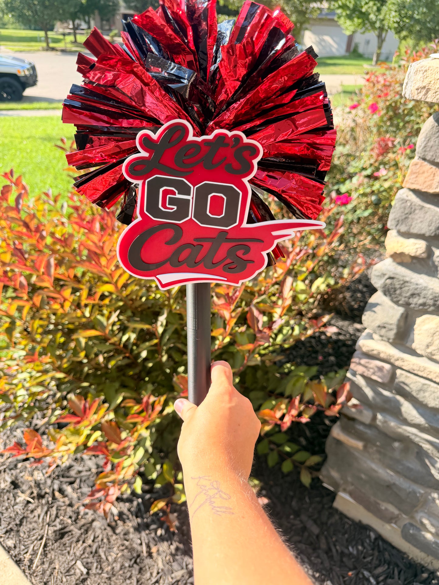 CUSTOM CATS CHEER STICK