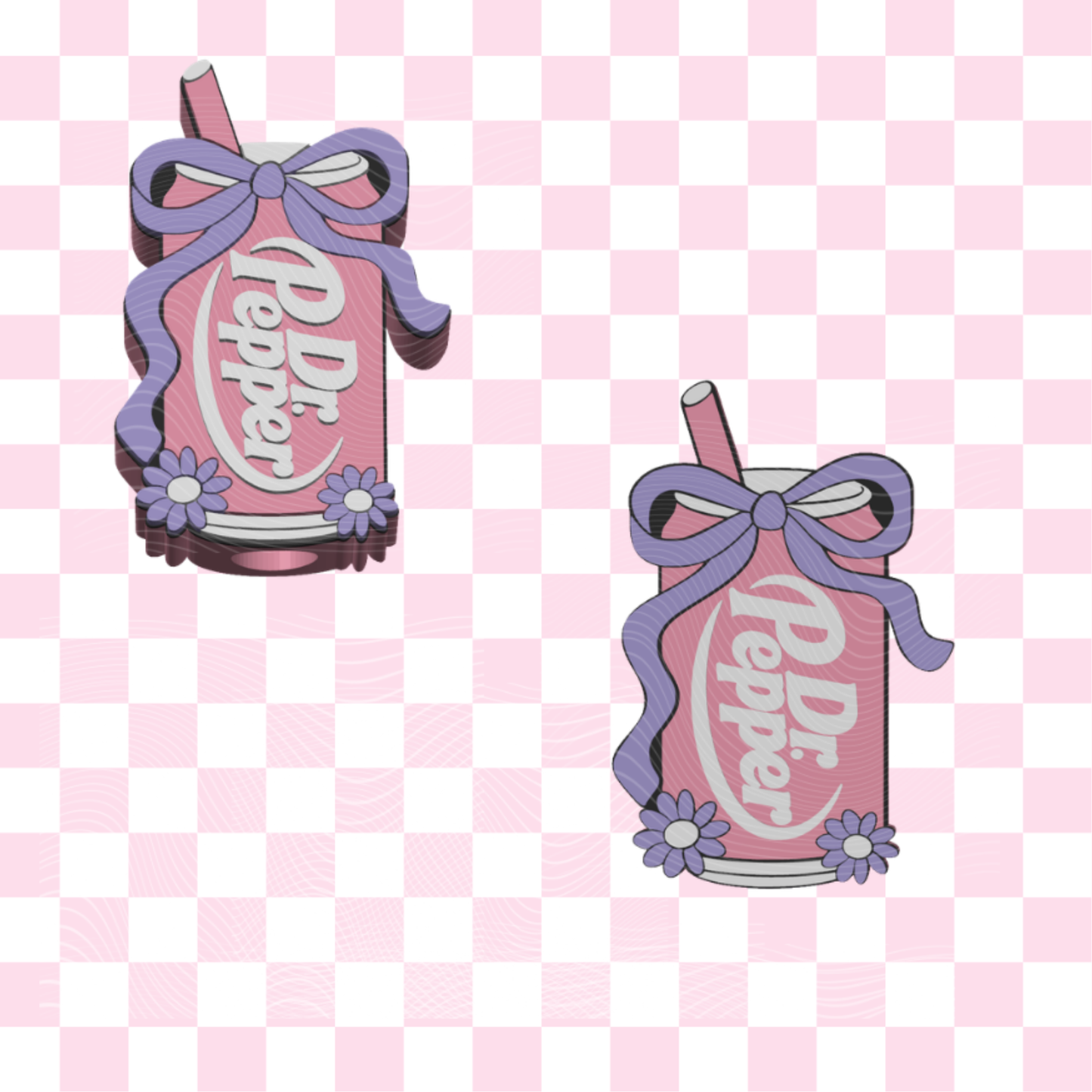 Dr.P Pink/Purple Straw Topper