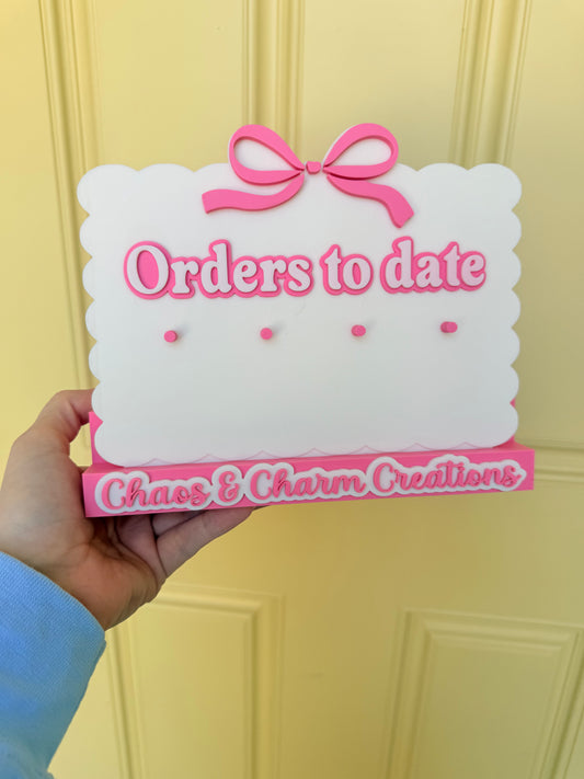Orders to Date Counter