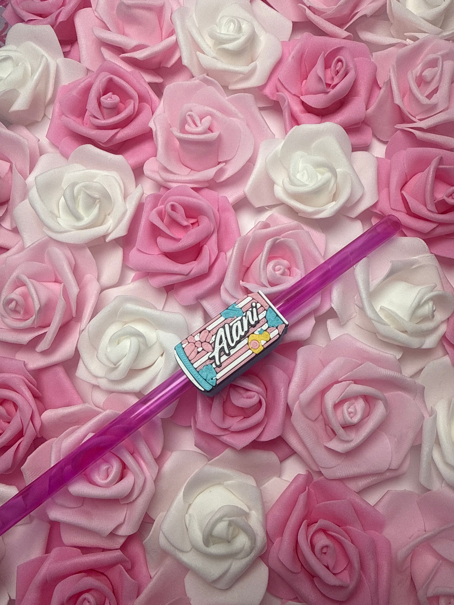 Cotton Candy Energy  Straw Topper