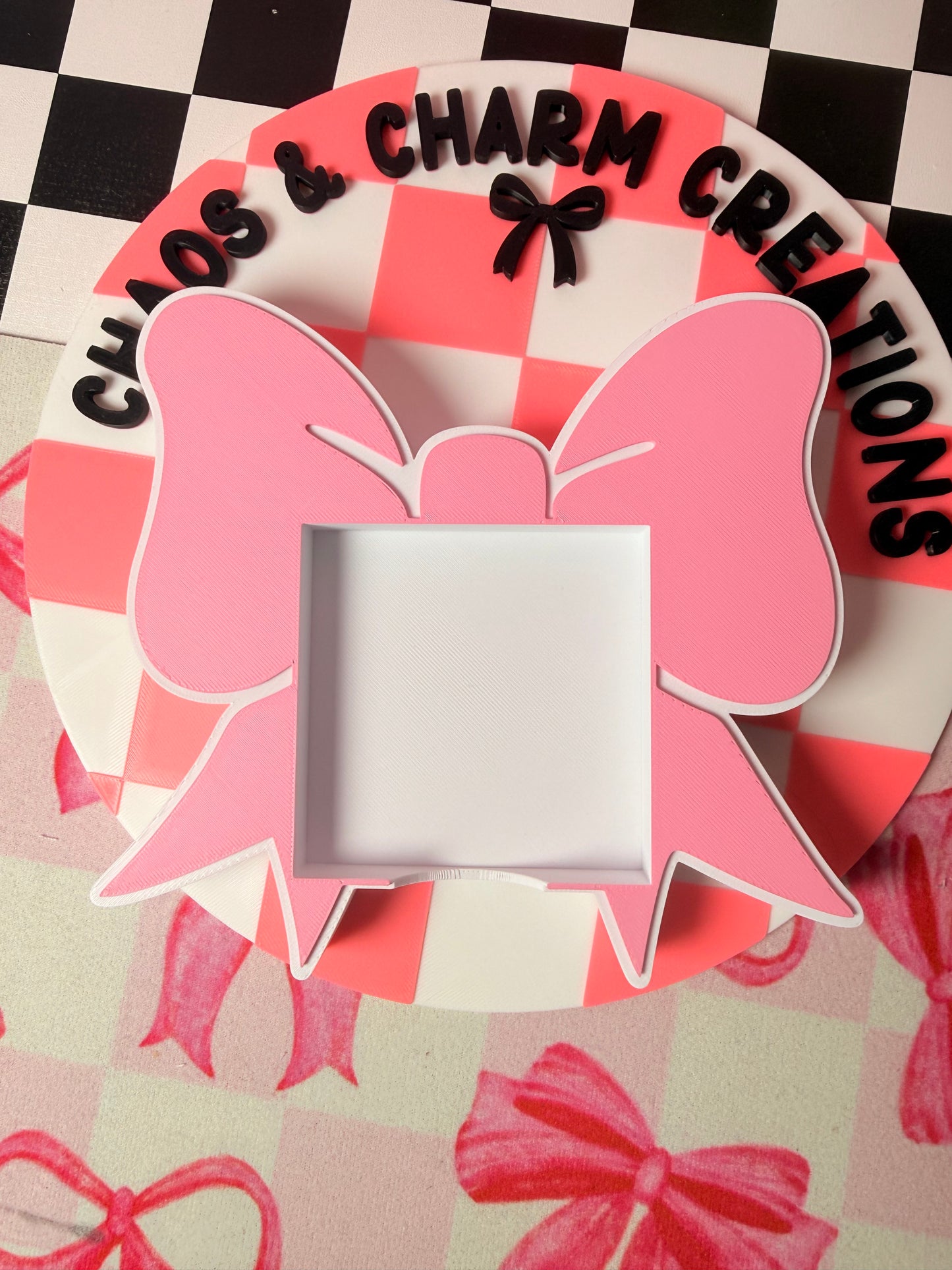 Bow Post it Holder