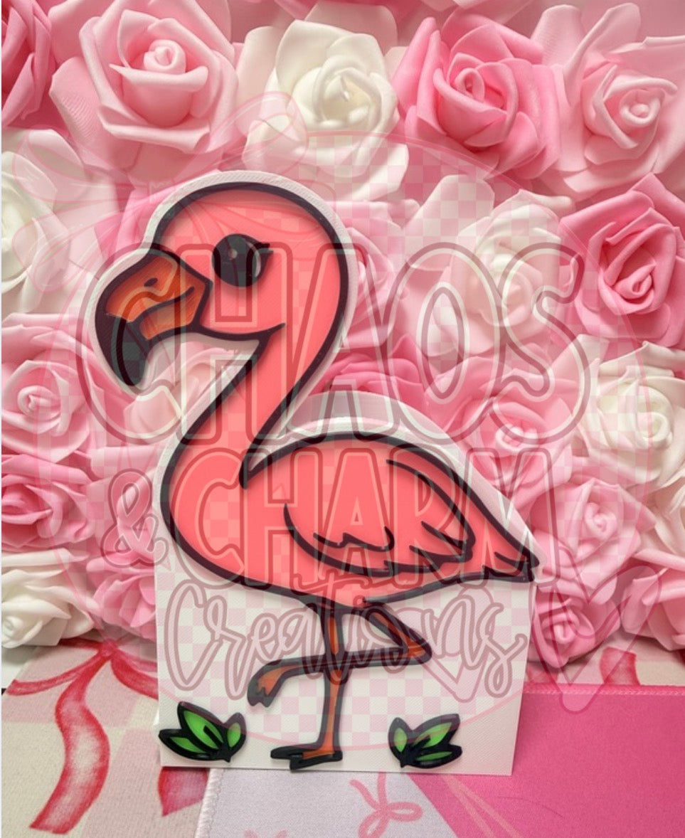 Pink flamingo 3D Pen Holder