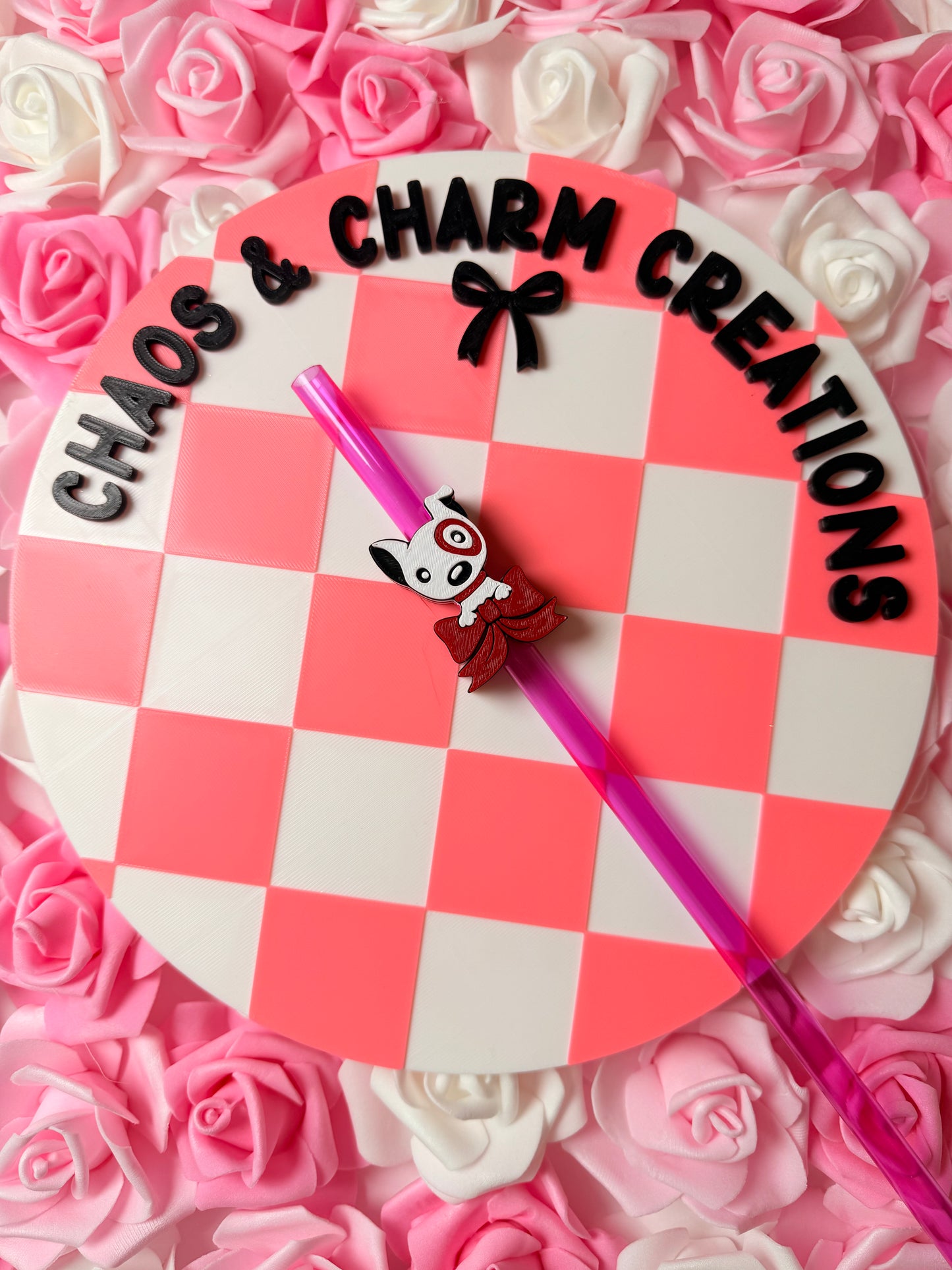 Bullseye Dog Straw Topper