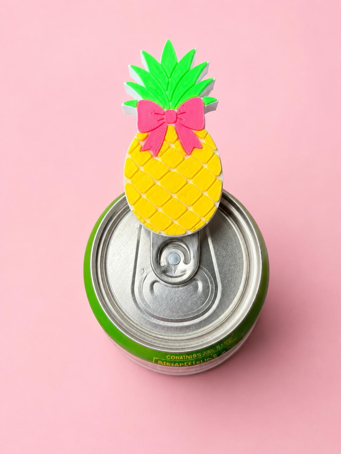 Pineapple with bow can opener