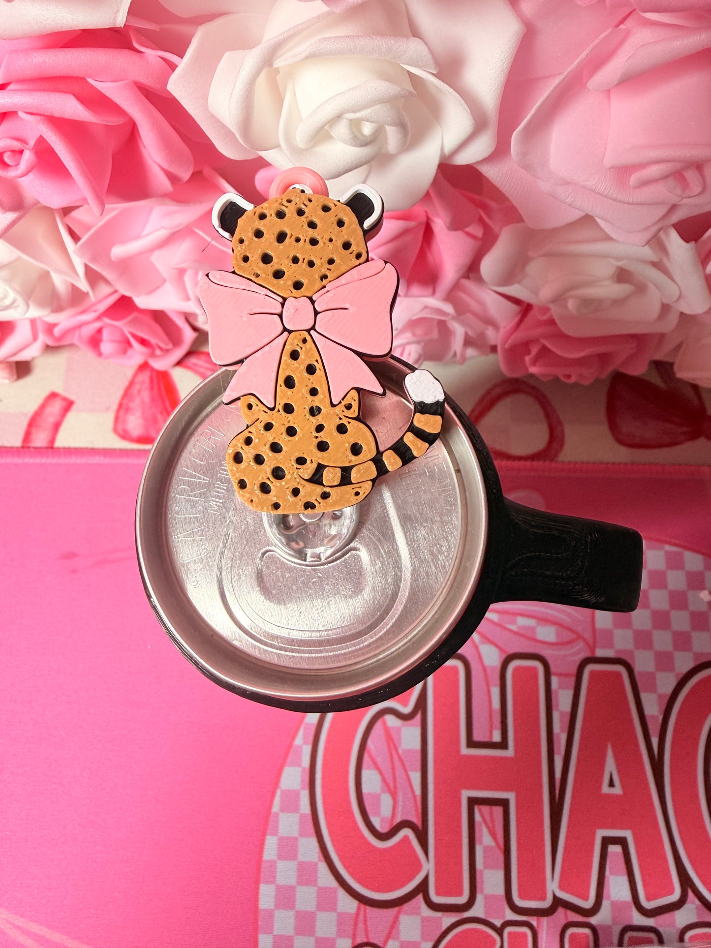 Cheetah with bow  Can Tab Opener