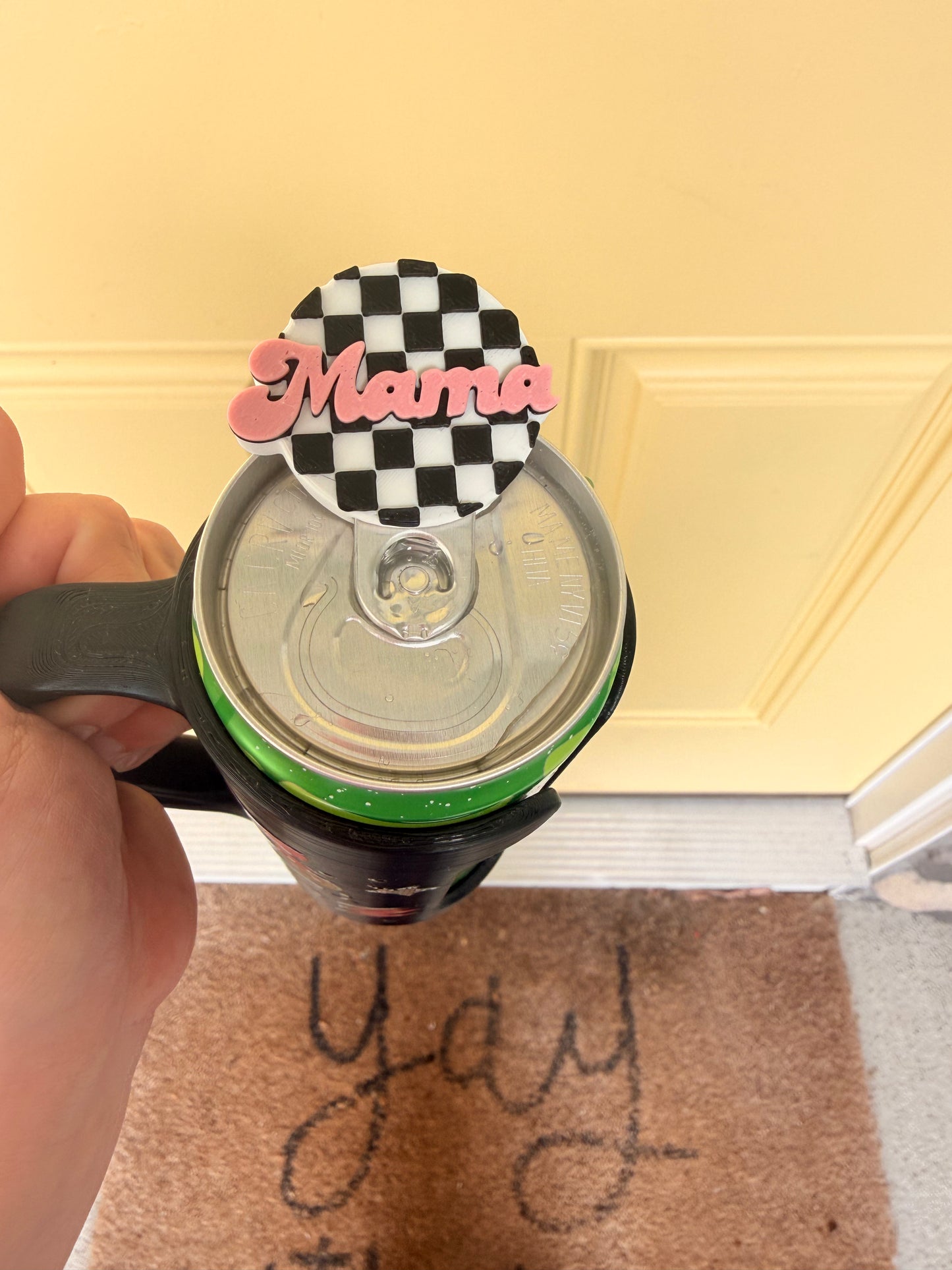Checkered Mama Can Tab Opener