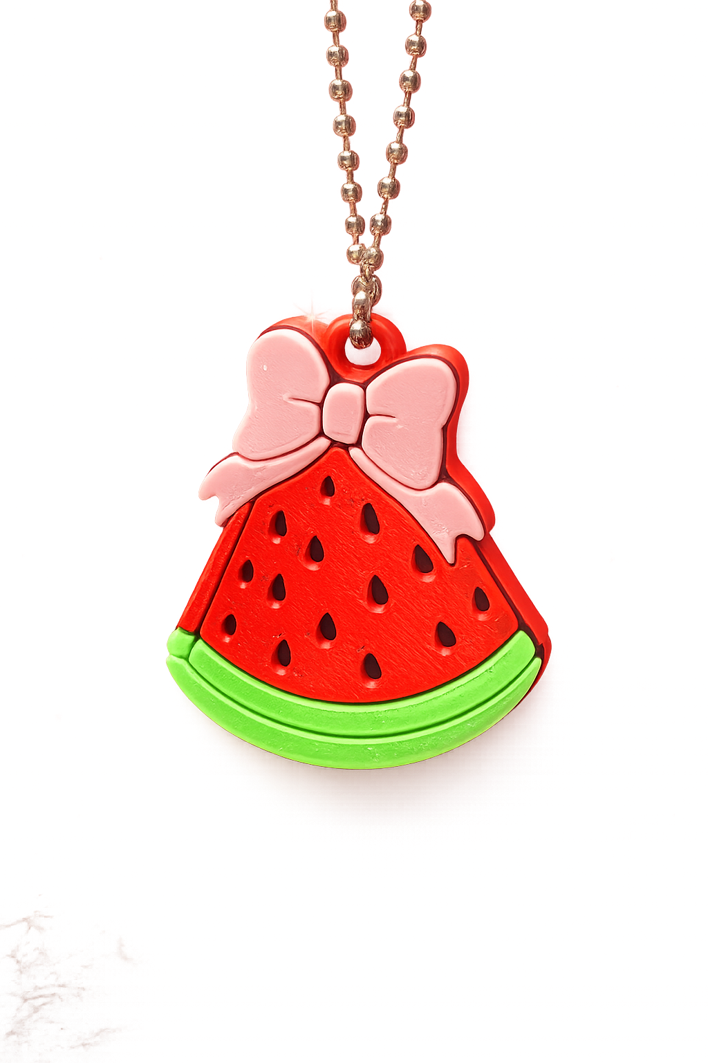 Watermelon with bow can tab opener