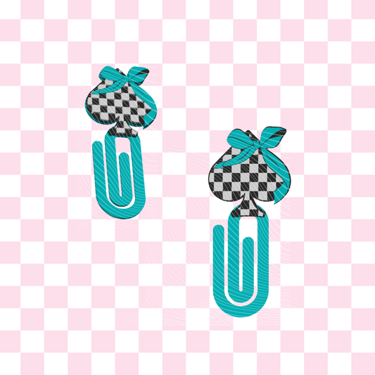 Checkered Spade Bookmark